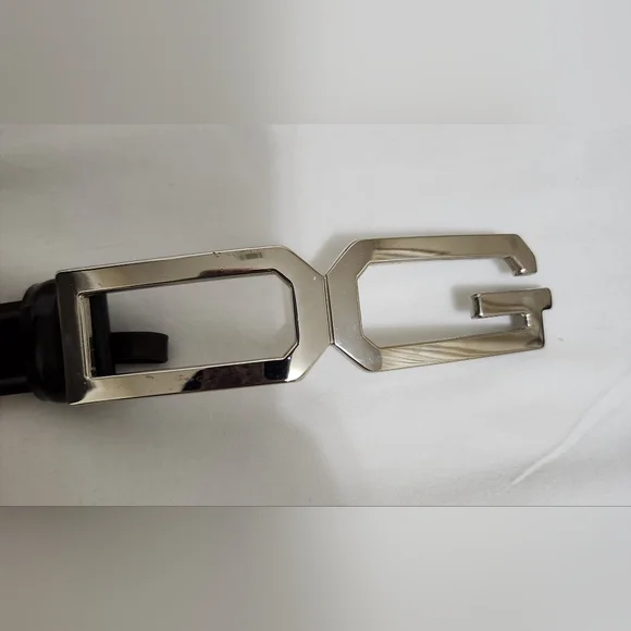 VINTAGE Dolce and Gabbana Brown Leather Belt with Silver Hardware (Ladie… - Picture 2 of 7